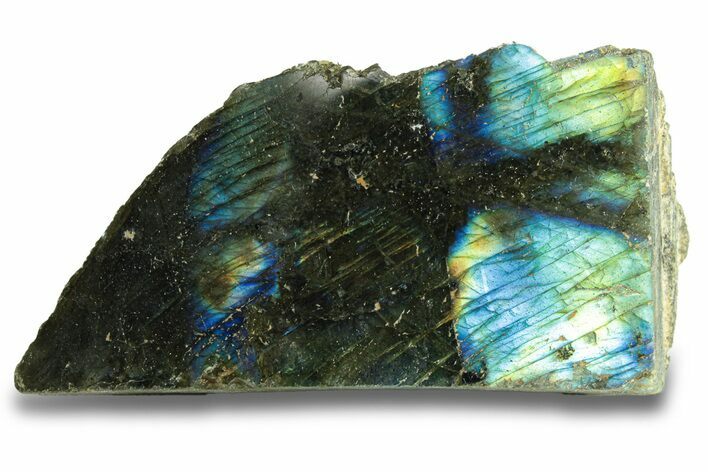 Single Side Polished Labradorite Slab - Madagascar #278225